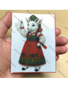 Шаблон для вышивки "Коза в...